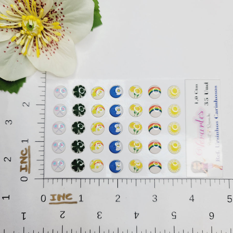 Adhesive Resin Care Bear V.A.for Clays Multicolor (SM) 35 UN - 1 CM (P)