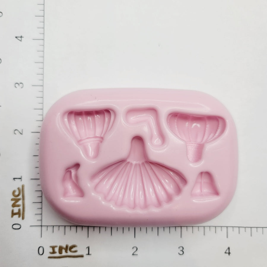 Creative dresses Silicone Mold KKA #36