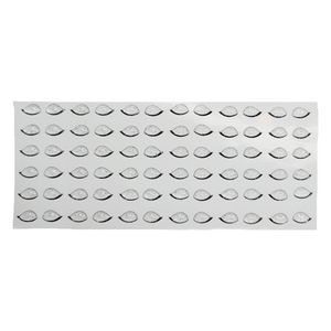 Adhesive Resin Clear Glitter Eyelashes for Clays V.A. (X-SM)/ PP 36 Pairs 5.7MM