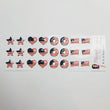 Load image into Gallery viewer, VA 08 USA Flag Resin Stickers (SM) 24UN - 1.7 cm

