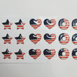 Load image into Gallery viewer, VA 08 USA Flag Resin Stickers (SM) 24UN - 1.7 cm
