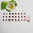 Load image into Gallery viewer, VA 08 USA Flag Resin Stickers (SM) 24UN - 1.7 cm
