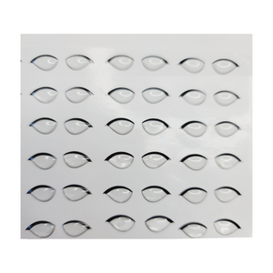 Adhesive Resin Clear Eyelashes for Clays V.A. (SM)/ P  36 Pairs 6.7MM