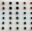 Load image into Gallery viewer, STY REALISTIC14 Adhesive Resin Eyes for Clays Multicolor STY Realistic X-GR/ X-LG 14mm 30 Pairs
