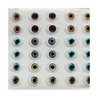 Load image into Gallery viewer, STY REALISTIC14 Adhesive Resin Eyes for Clays Multicolor STY Realistic X-GR/ X-LG 14mm 30 Pairs
