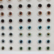 Load image into Gallery viewer, STY REALISTIC09 Adhesive Resin Eyes for Clays Multicolor STY Realistic MED #1 9MM 56 Pairs
