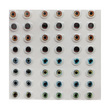 Load image into Gallery viewer, STY REALISTIC09 Adhesive Resin Eyes for Clays Multicolor STY Realistic MED #1 9MM 56 Pairs
