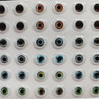 Load image into Gallery viewer, STY REALISTIC12 Adhesive Resin Eyes for Clays Multicolor STY Realistic GR/ LG Measure: 12mm 36 Pairs
