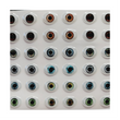 Load image into Gallery viewer, STY REALISTIC12 Adhesive Resin Eyes for Clays Multicolor STY Realistic GR/ LG Measure: 12mm 36 Pairs
