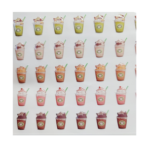 Adhesive resin for clays MF 108 cute drinks (2 cm) 50 Units