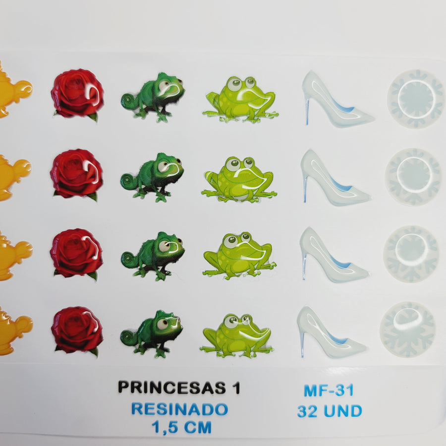 Adhesive Resin for Clays MF 31 Princess 1 (1.5 cm) 32 Units