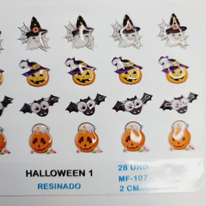 Adhesive resin for clays MF-107 Halloween #1 (2.0 cm) 28 Units