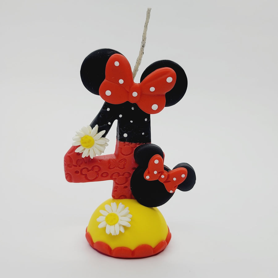 Mouse Girl themed candle #4 for cake top