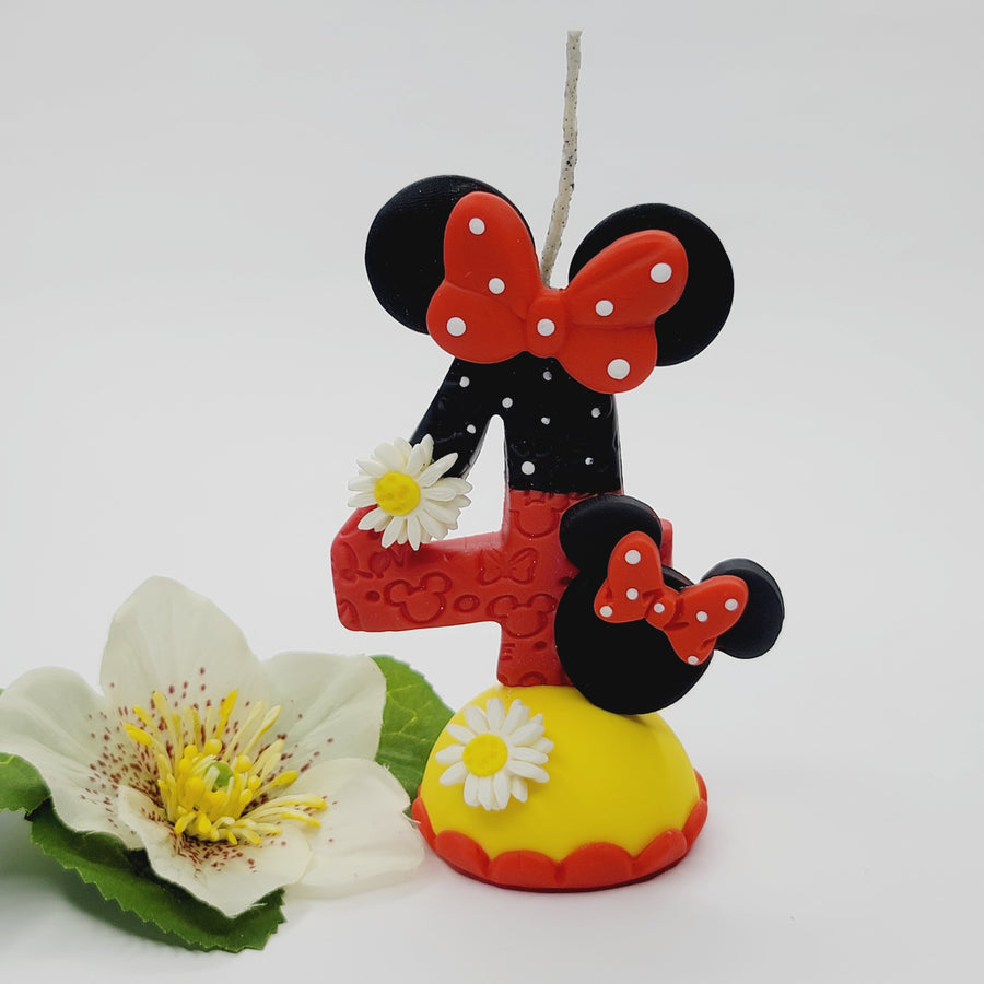 Mouse Girl themed candle #4 for cake top