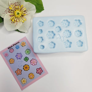 AJ #53 Mini flowers silicone mold