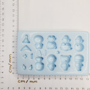 AJ #60 Xmas mini cuties silicone mold