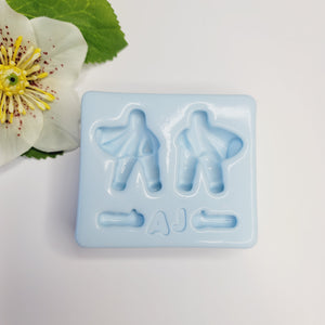 Flowing dress silicone mold AJ #54