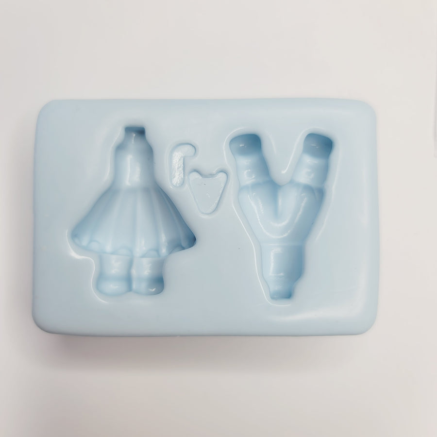 Cute little body #9 silicone mold AJ #49