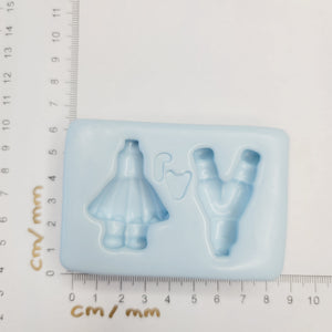 Cute little body #9 silicone mold AJ #49