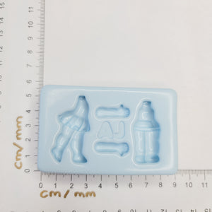 Cute little body #8 silicone mold AJ #48