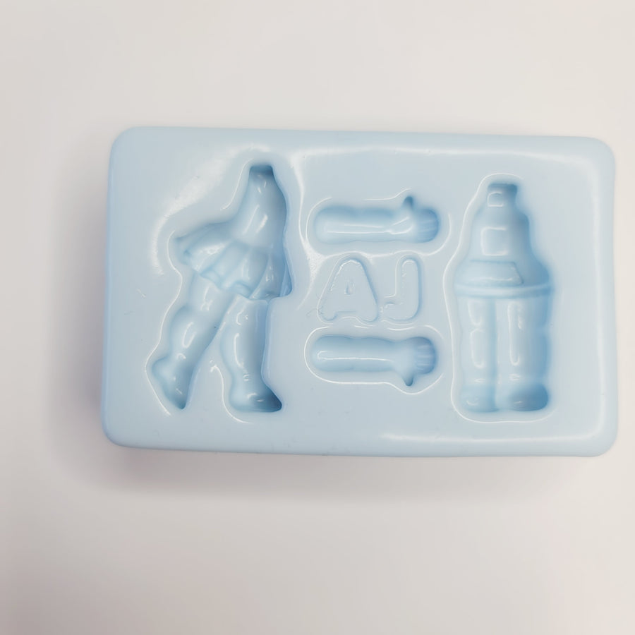 Cute little body #8 silicone mold AJ #48