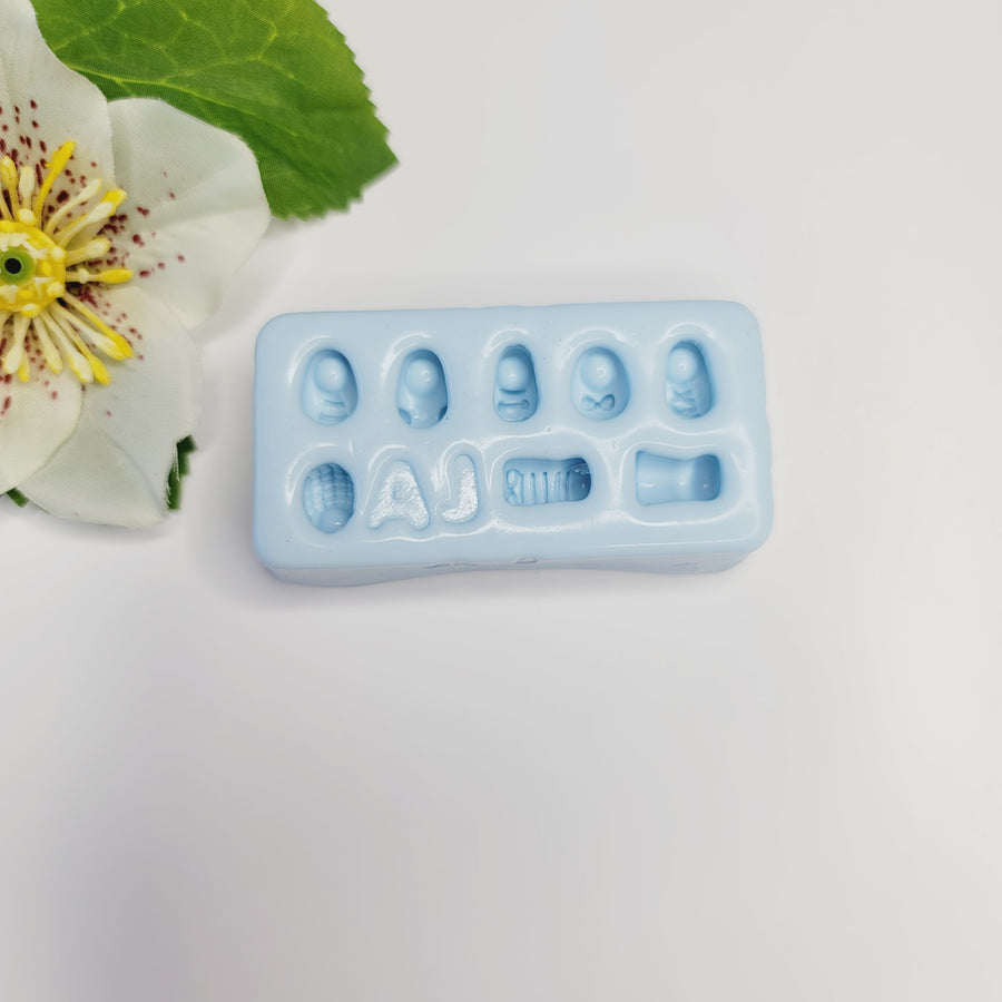AJ #57 Cute shoes silicone mold