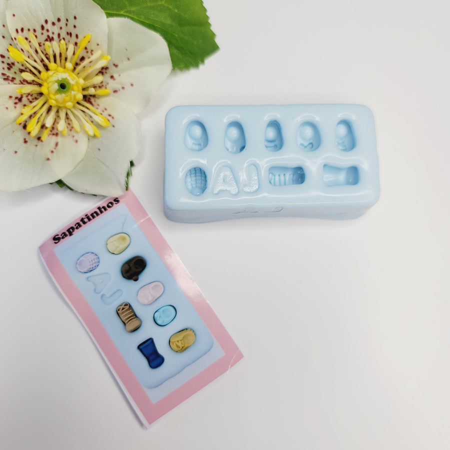 AJ #57 Cute shoes silicone mold