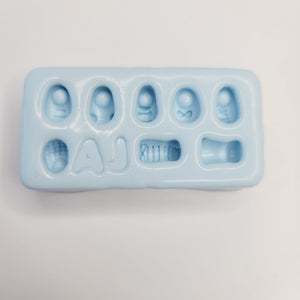 AJ #57 Cute shoes silicone mold