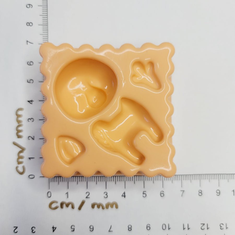 MD #32 Xmas reindeer silicone mold