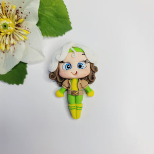 Rogue #491 Clay Doll for Bow-Center, Jewelry Charms, Accessories, and More