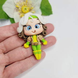 Rogue #491 Clay Doll for Bow-Center, Jewelry Charms, Accessories, and More