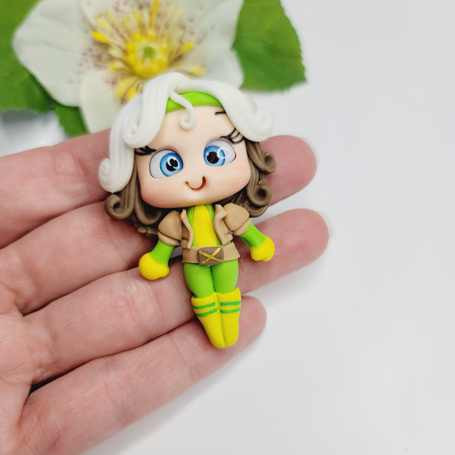 Rogue #491 Clay Doll for Bow-Center, Jewelry Charms, Accessories, and More