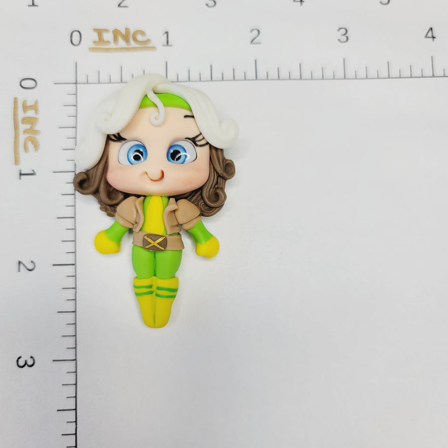 Rogue #491 Clay Doll for Bow-Center, Jewelry Charms, Accessories, and More