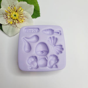 Adorable Bunny  silicone mold FNY #13