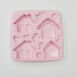 KKA #52 Gingerbread Houses Silicone Mold