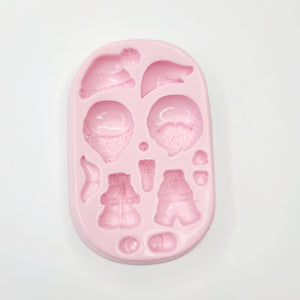 Dual Noel Cuteness Silicone Mold KKA #46