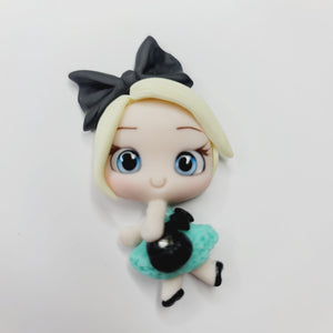 Leanna #696 Clay Doll for Bow-Center, Jewelry Charms, Accessories, and More