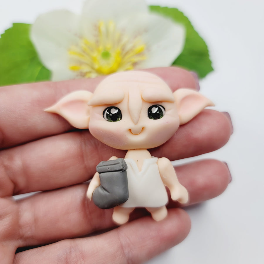 Dob #149 Clay Doll for Bow-Center, Jewelry Charms, Accessories, and More