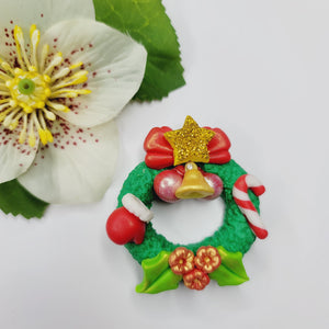 MD #38 Xmas wreath silicone mold