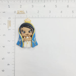 Aparecida #032 Clay Doll for Bow-Center, Jewelry Charms, Accessories, and More