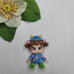 Boo 2 #671 Clay Doll for Bow-Center, Jewelry Charms, Accessories, and More