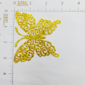 E.V.A. Wings #16 for Clays (set of 5) - 3" (in) - Gold Glitter