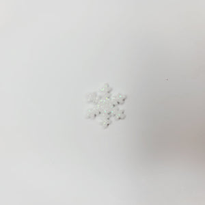 E.V.A. Glitter Snow Flakes for Clays (set of 10) - 0.5" (in)