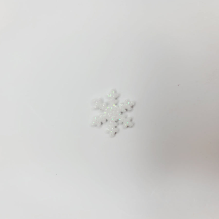 E.V.A. Glitter Snow Flakes for Clays (set of 10) - 0.5" (in)