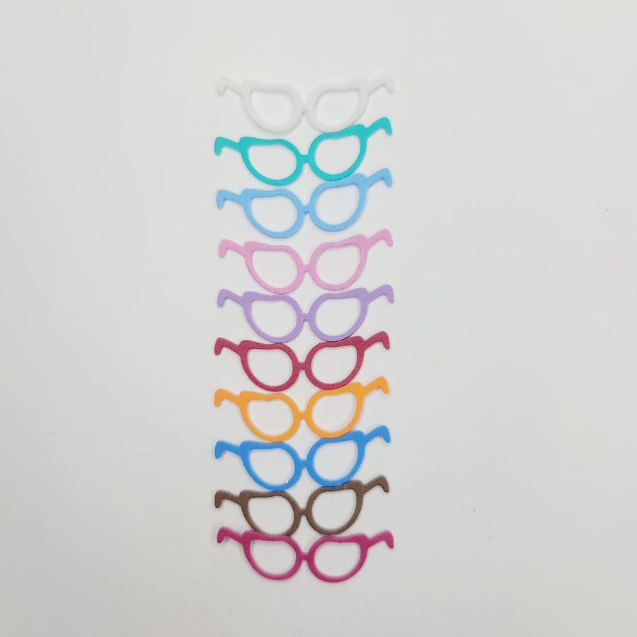 E.V.A.  Cat Glasses for Clays (set of 10) - 1.75" (in) - Mixed Colors