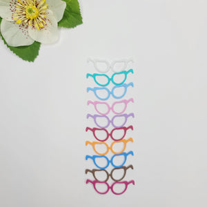 E.V.A.  Cat Glasses for Clays (set of 10) - 1.75" (in) - Mixed Colors