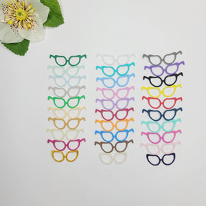 E.V.A.  Cat Glasses for Clays (set of 10) - 1.75" (in) - Mixed Colors