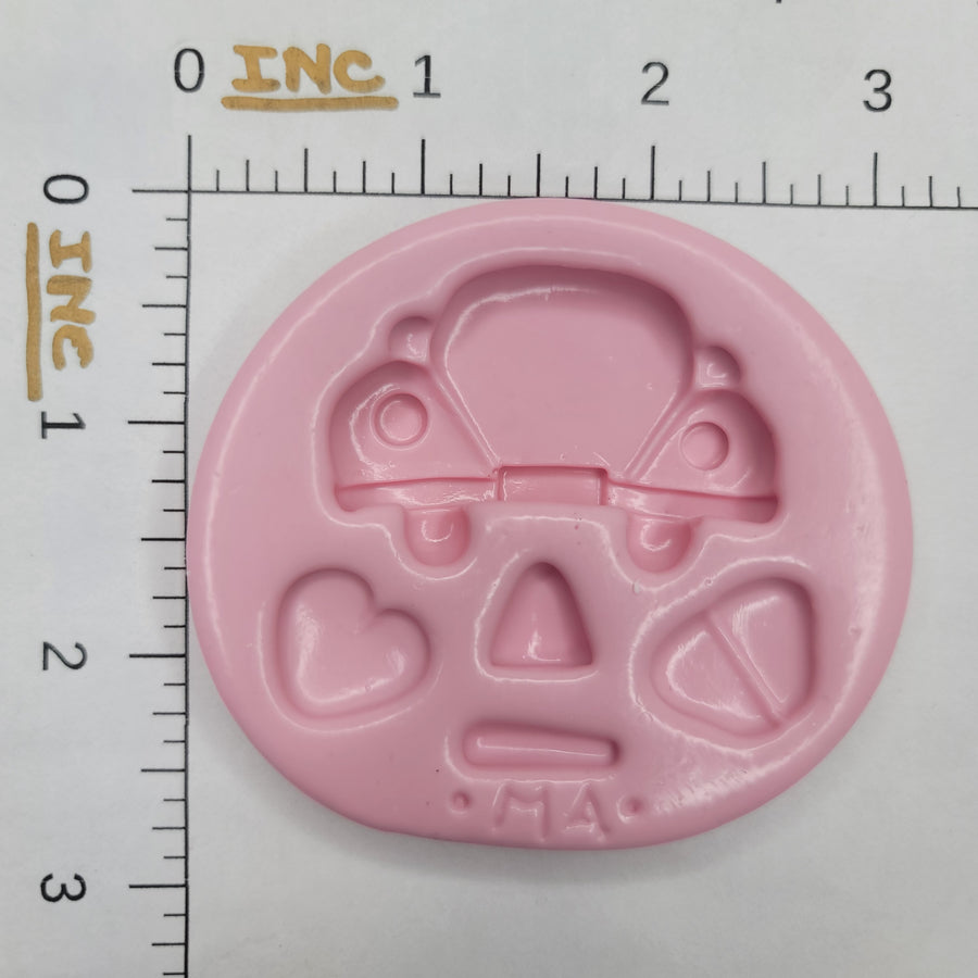 Cute beetle Silicone Mold 793 MA