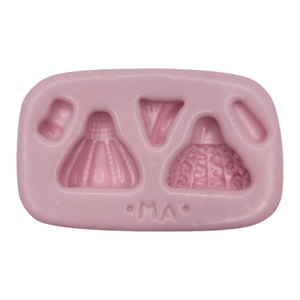 Detailed Dresses Silicone Mold 772 MA