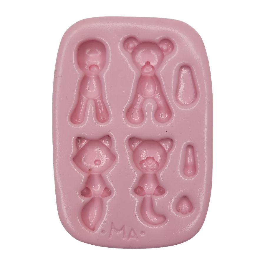 Pets for Clays Silicone Mold 804 MA